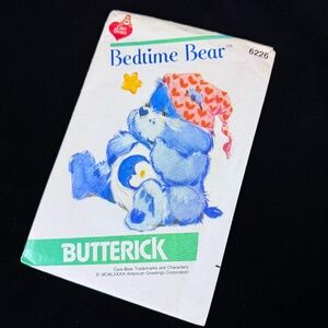 1983 Care Bear Bedtime Bear Butterick Pattern 6226 Cut Complete